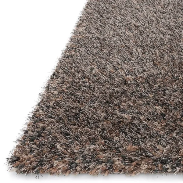 Alexander Home London Hand-Tufted Textured Plush Shag Rug - Light Brown/Multi 7&6x22 x 9&6x22