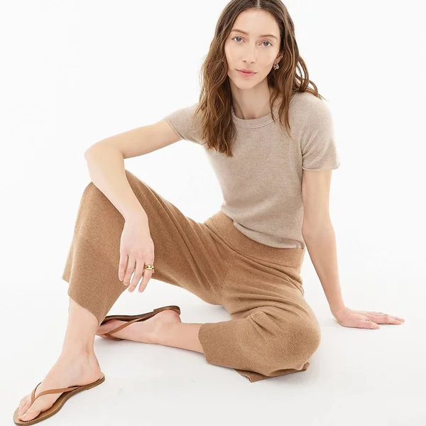 J.Crew Womens Short-Sleeve Cashmere T-Shirt (Size XX-Small)