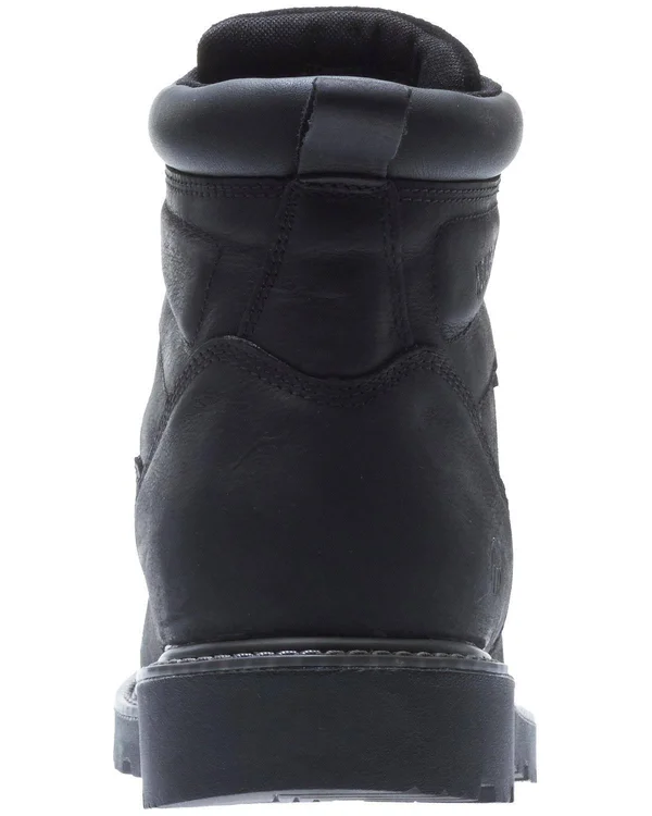 Wolverine Men's Floorhand 6 inch Waterproof Steel-Toe Work Boots - Size: 8, Black