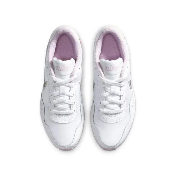 Nike Girls& Big Kids& MD Valiant Floral Print Casual Shoes CN8555 - 7.0, Pink/White