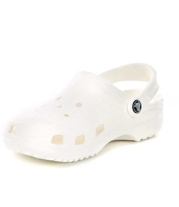 Crocs Unisex Classic Clogs - White, M 7/W 9