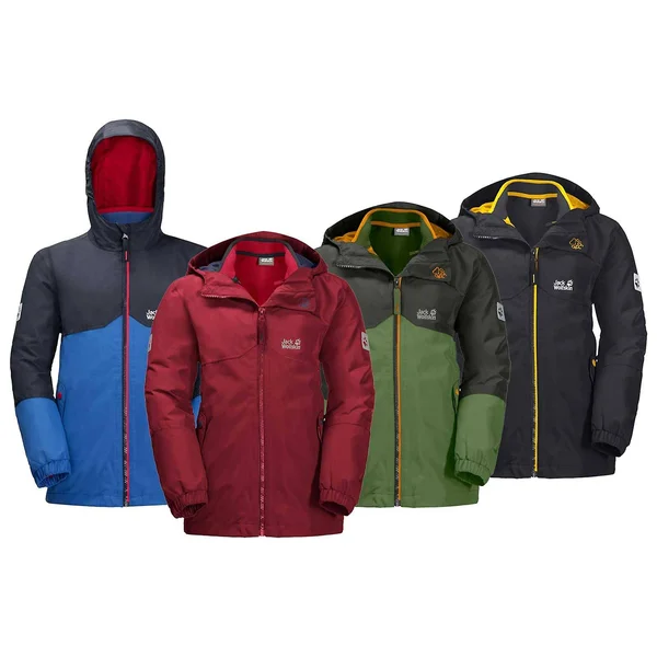 Jack Wolfskin Boys Iceland 3in1 Jacket Dark Indigo 152