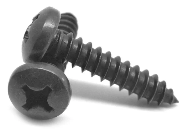 #10-12 x 1 1/4 Sheet Metal Screw Phillips Pan Head Type A Low Carbon Steel Black Oxide
