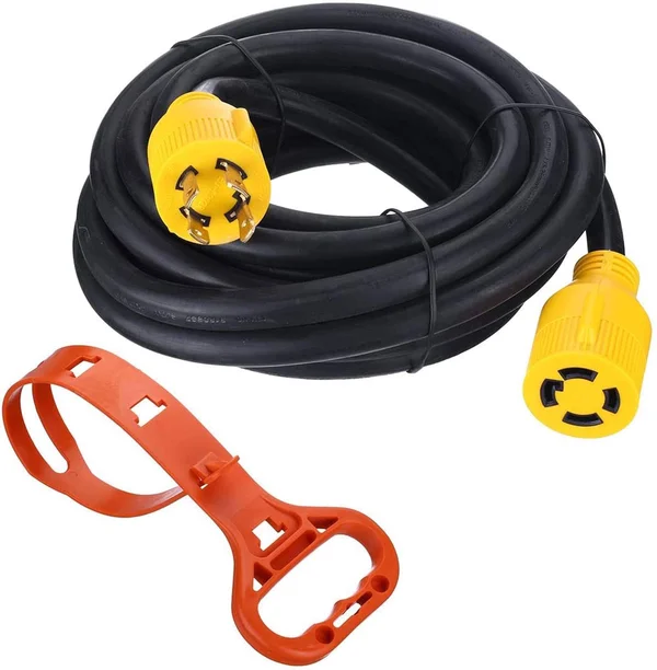 Miady 40ft 30 Amp Generator Cord - 10 Gauge Heavy Duty L14-30 Generator Power Cord Up to 7, 500w with Cord Organizer