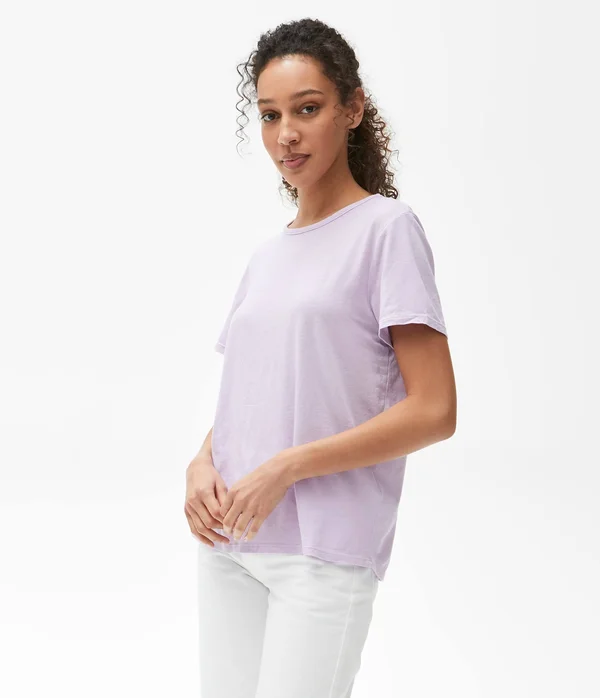Michael Stars Brittany Relaxed Crew Tshirt in Pink, Size Large