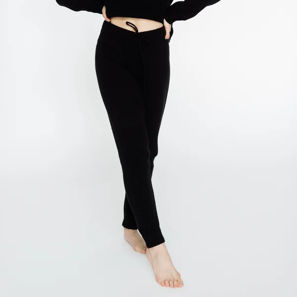Faux Cashmere Fontaleoni Jogger Small, Black by Pudus Lifestyle Co.