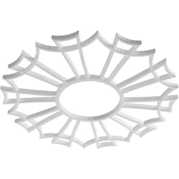 Ekena Millwork CMPP40AU 40x22OD x 14 1/8x22ID x 1x22P Augustus Architectural Grade PVC Pierced Ceiling Medallion