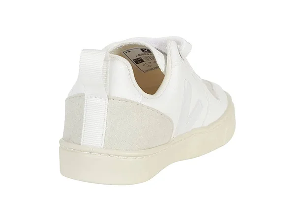Veja White & Grey V-10 Sneakers - Size: 24 Unisex Toddler Kids from Childrensalon