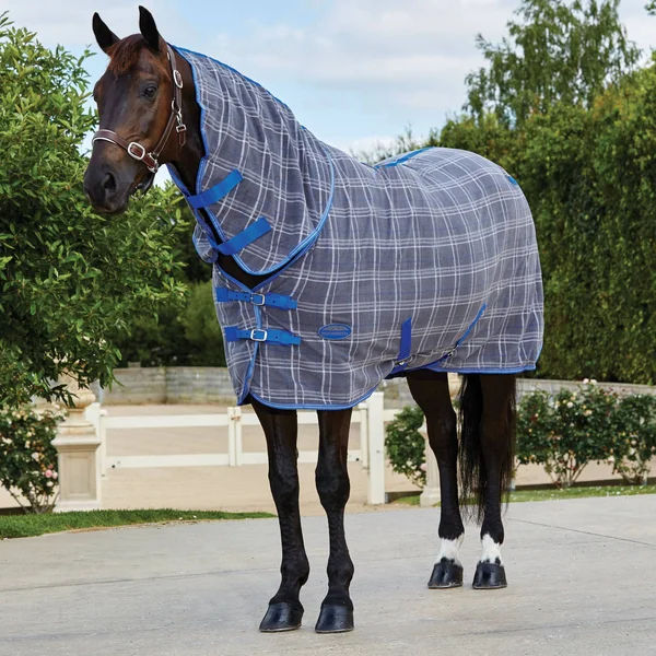 Weatherbeeta Fleece Combo Neck Cooler Black/Turquoise, 60