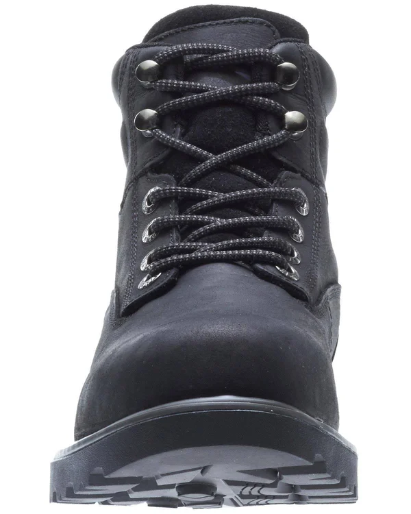 Wolverine Men's Floorhand 6 inch Waterproof Steel-Toe Work Boots - Size: 8, Black