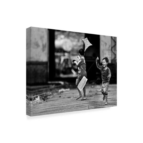 Sebastian Kisworo 'The Kite Runner' Canvas Art, Size: 18 x 24