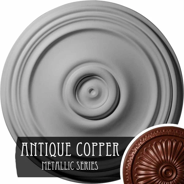 21 inchod x 1 1/4 inchp Reece Ceiling Medallion (Fits Canopies Up to 6 3/4 inch) - Hand-Painted Night Shade