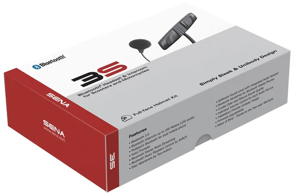 Sena 3S-W Bluetooth Headset - Black