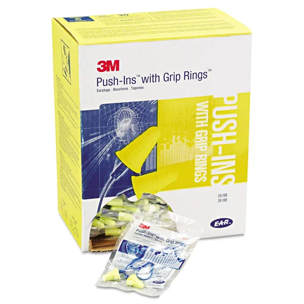 3M E-A-R - Earplugs - bullet - SLC80: 26 dB - NRR: 30 dB - polyurethane foam - yellow pairs (pack of 2000)