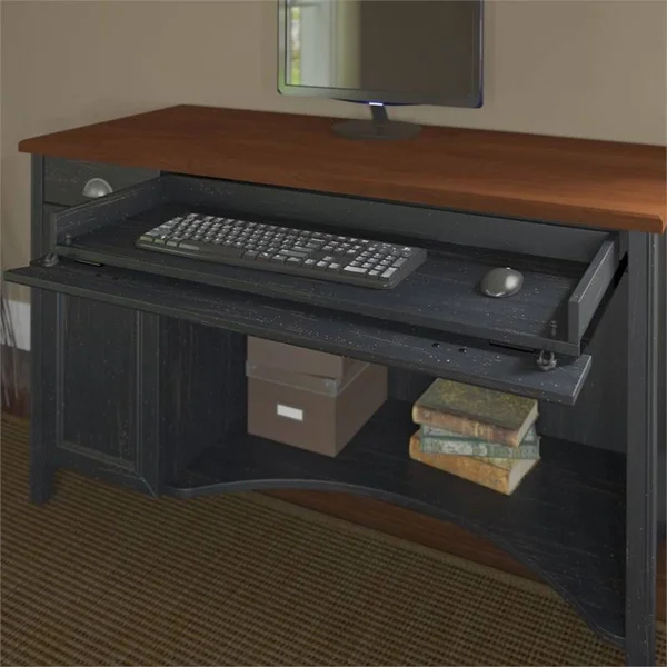 Scranton & Co Computer Desk in Antique Black