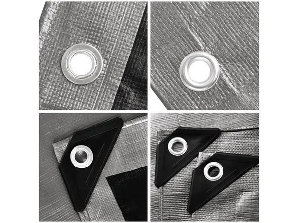 Yescom 2 Pack 40x50 ft Waterproof Poly Tarp Heavy Duty Protect Cover 10-mil Tarpaulin