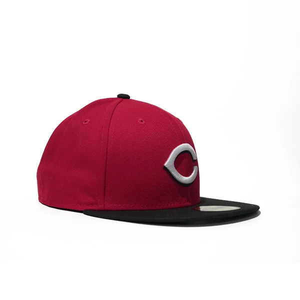 Cincinnati Reds New Era Road Authentic Collection On-Field 59FIFTY Fitted Hat - Red/Black, Size: 7