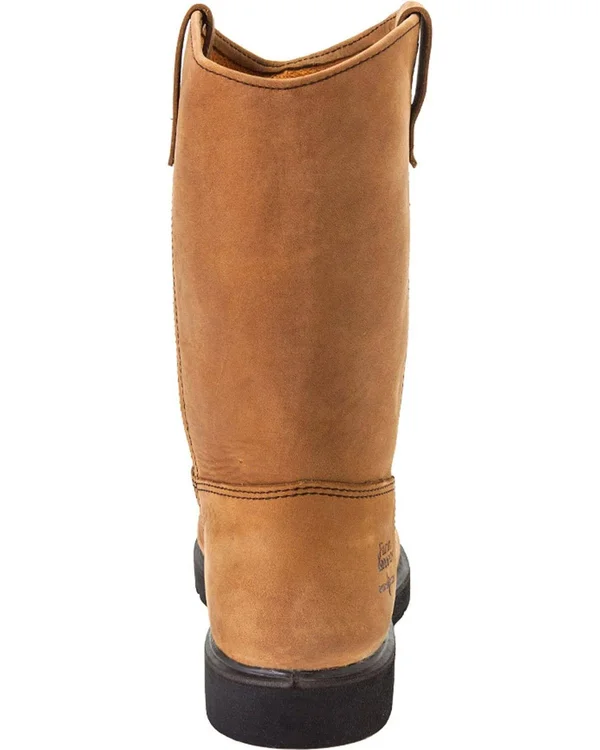Georgia Boot Men's Farm & Ranch Wellington Comfort Core Work Boots - Mississippi Tan