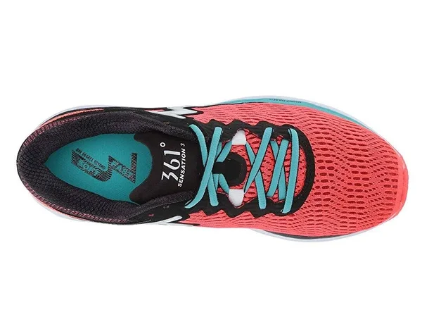 361 Degrees Women Sensation 3 Running Shoe Hazard, Black 9 B