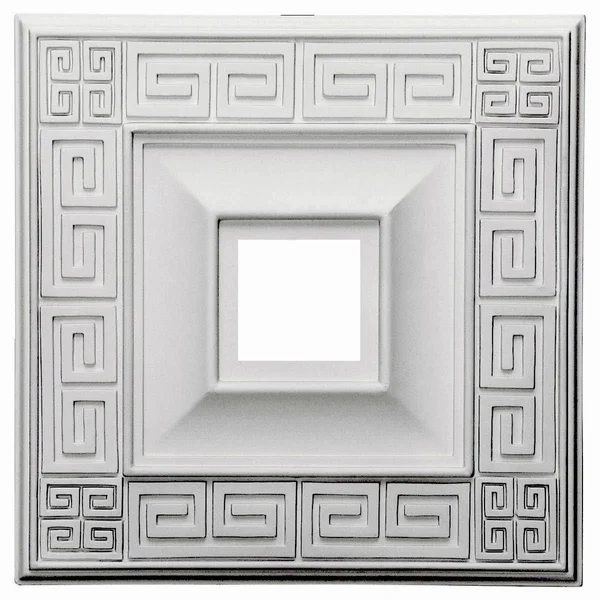 Ekena Millwork CM18ERRUS 18x22W x 18x22H x 3 1/2x22ID x 1 1/8x22P Eris Ceiling Medallion (Fits Canopies Up to 9 7/8x22) - Hand-Pa