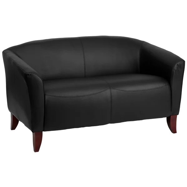 Flash Furniture Hercules Imperial Series Leather Loveseat Black