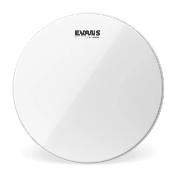 Evans 14x22 Hybrid White Marching Snare Drum Head
