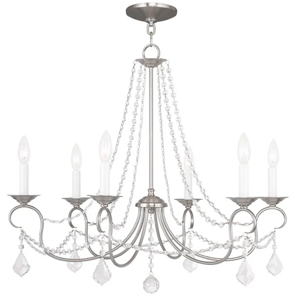 Livex Lighting 6516-02 Pennington 6 Light Chandelier - Polished Brass