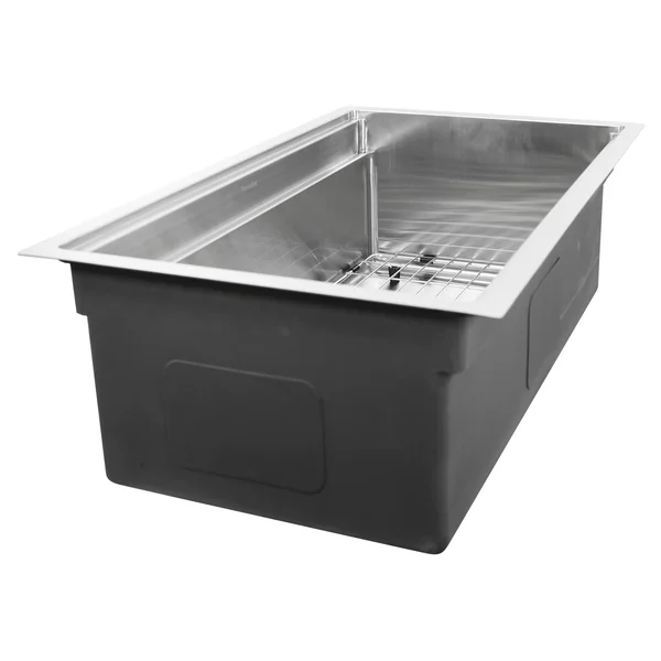Nantucket Sinks SR-PS-3220-16 - 32 inch Professional Prep Station Small Radius Undermount Stainless Kitchen Sink with Accessorie