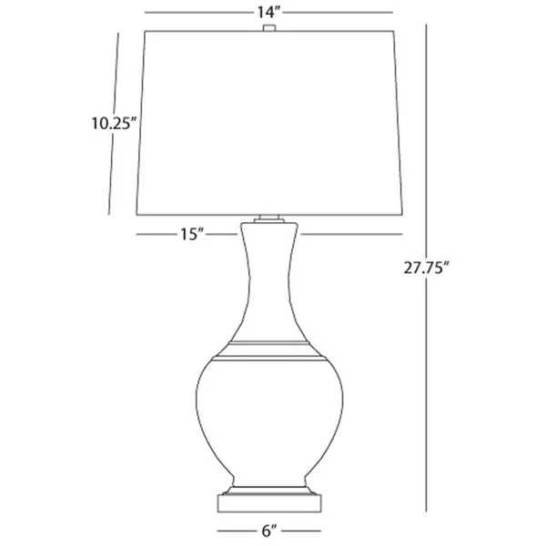 Robert Abbey Edgar Table Lamp - Lily 230