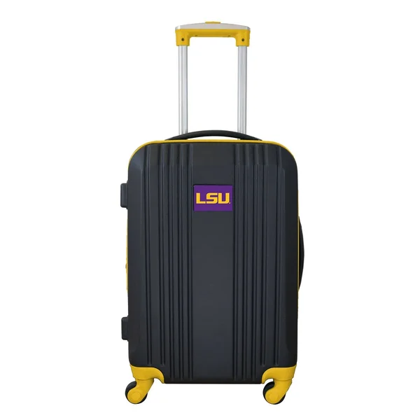 LSU Tigers NCAA Luggage Carry-On 21x22 ABS Hardcase Two-Tone Spinner