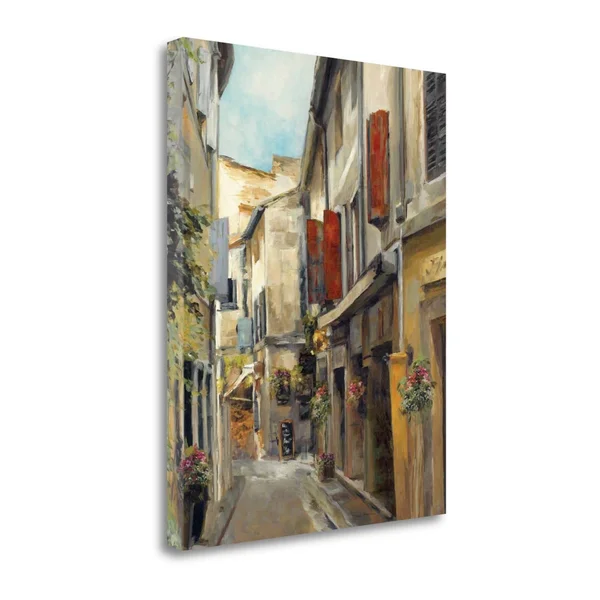 &Old Town I& Print on Canvas Tangletown Fine Art Size: 32x22 H x 25x22 W