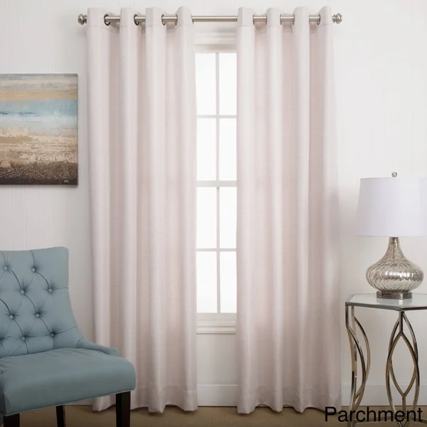 Porch & den Peete Grasscloth Grommet Panel