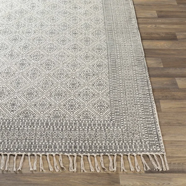 Brushton 6& x 9& Bohemian/Global Cotton Area Rug - Hauteloom