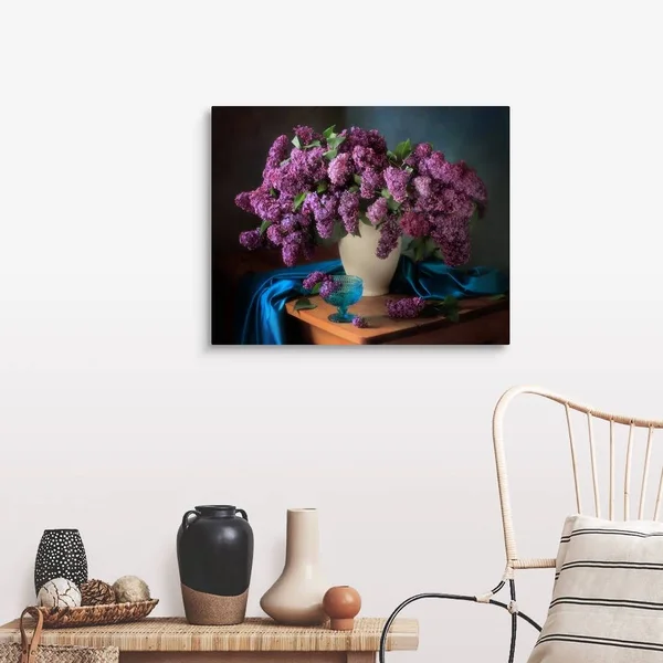 Still Life with Fragrant Lilac, Canvas Wall Art, 30x24, Great Big Canvas