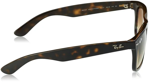 Ray-Ban New Wayfarer Classic Sunglasses RB2132 710/51 - Tortoise Frame - Light Brown Gradient Lenses - Size 58-18