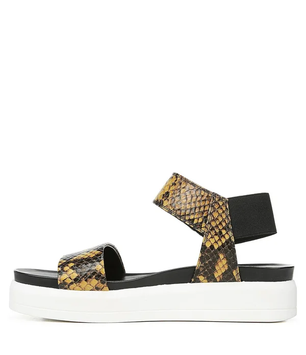 Franco Sarto Women's Kana Platform Sandal - Yellow Leather