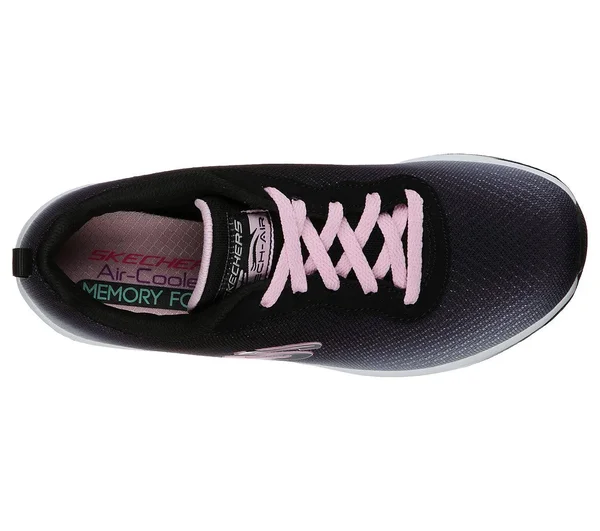 Skechers Girls& Skech-Air Element Sneaker, Black/Light Pink