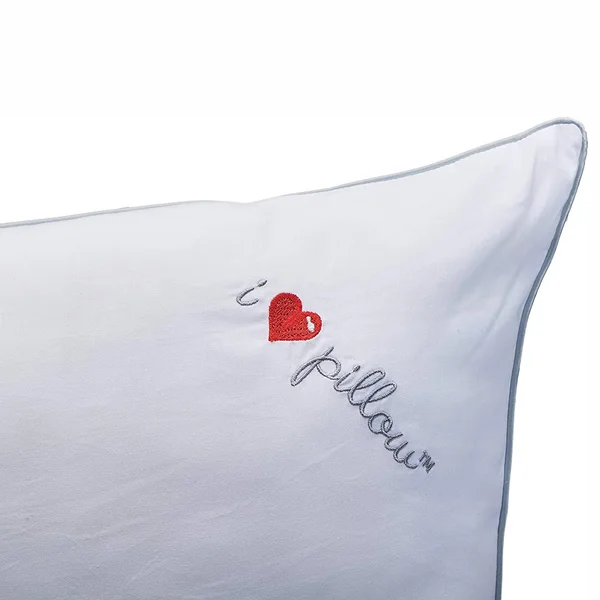 I Love Pillow Cotton Sleeping Cooling Cumulus Pillow, Queen size, White (4 Pack)