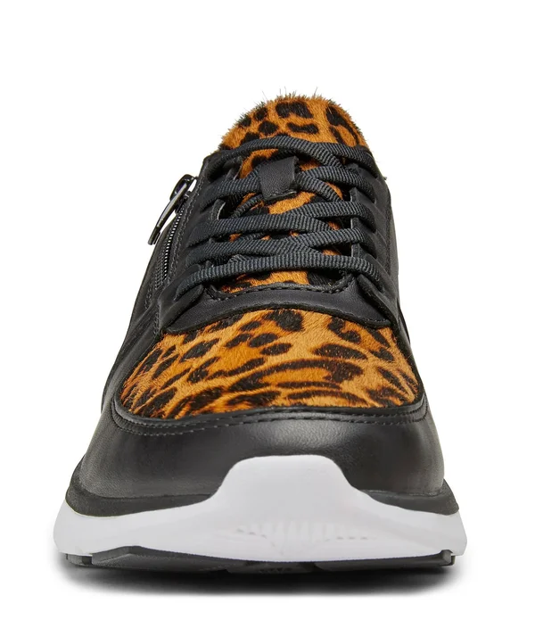 Vionic with Orthaheel Remi Leopard Women's Sneaker - Tan Size 6