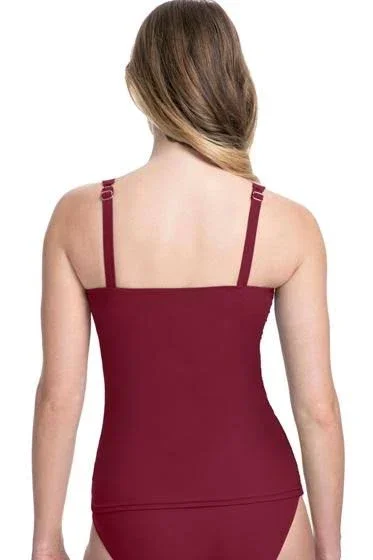 Profile by Gottex Tutti Frutti Underwire Tankini Swim Top - Black (9401D18) 32F