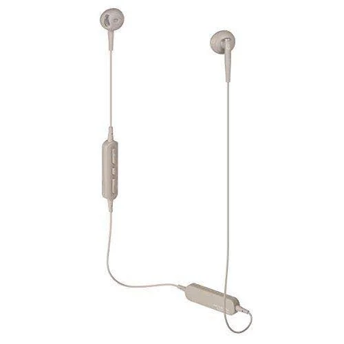Audio-Technica ATH-C200BT Wireless Bluetooth In-Ear Headphones Beige New