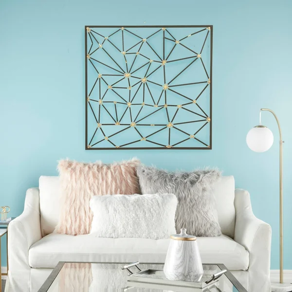 Benzara 56908 32 x 4 x 32 in. Fashionable Metal Wall Decor