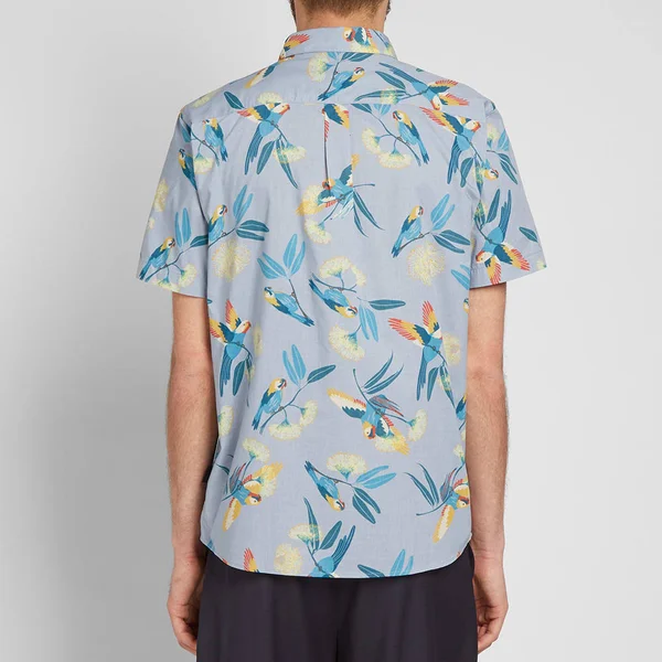 Patagonia Men's Go to Shirt Parrots Ghost Purple - S