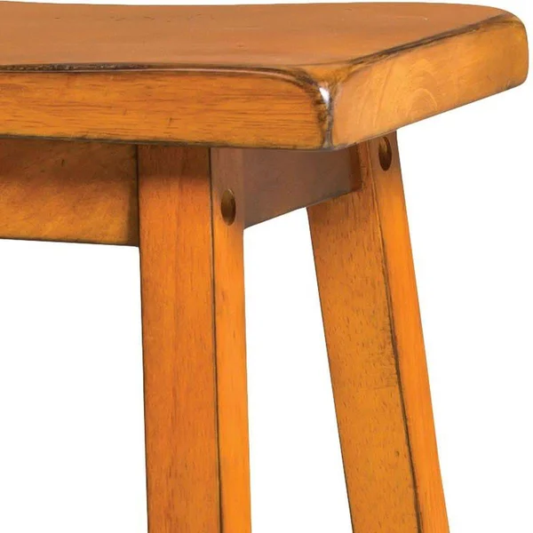 Acme Gaucho Counter-Height Stool, Antique Oak, Set of 2