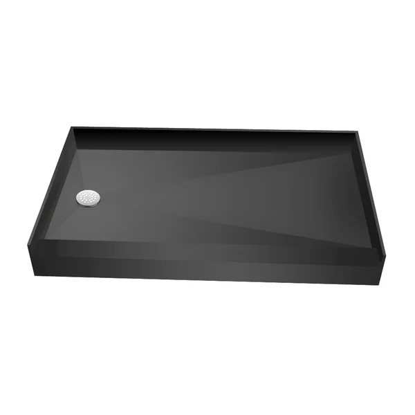 Tile Redi 3260LSPVC-15-2-4 60x22 x 32x22 Single Threshold Shower Base Drain Location Left
