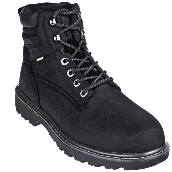 Wolverine Men's Floorhand 6 inch Waterproof Steel-Toe Work Boots - Size: 8, Black