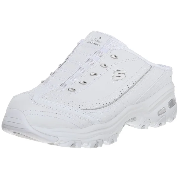Skechers Women's D&Lites - Bright Sky Sneakers - White, 8