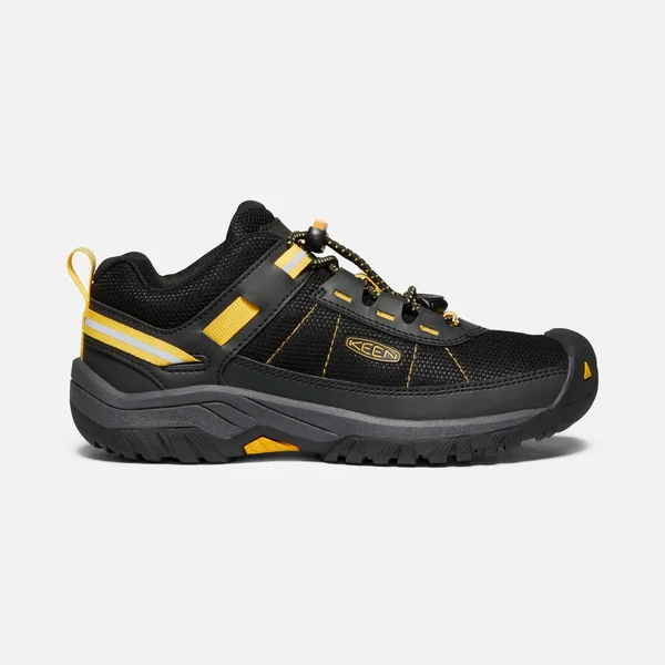 Keen Targhee Sport Shoe - Kids& Black/Keen Yellow - 3.0