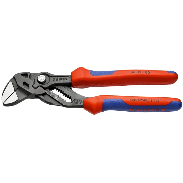 KNIPEX - 86 02 180, Pliers Wrench, Black Finish, Multi-Component