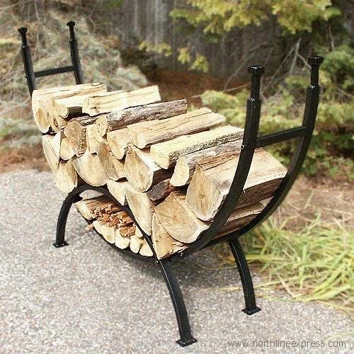 Uniflame - Contemporary Log Rack, Black